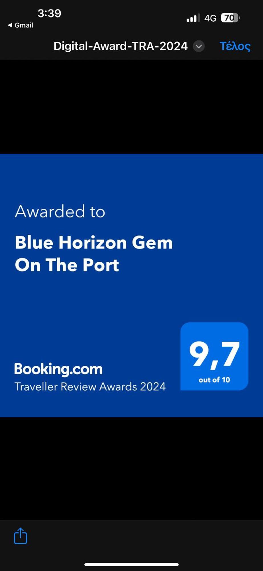 Apartament Blue Horizon Gem On The Port Rafína Zewnętrze zdjęcie